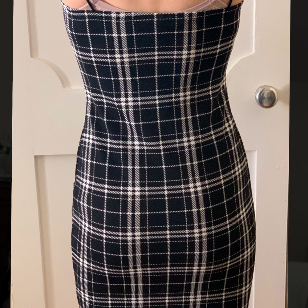 Tight plaid dress